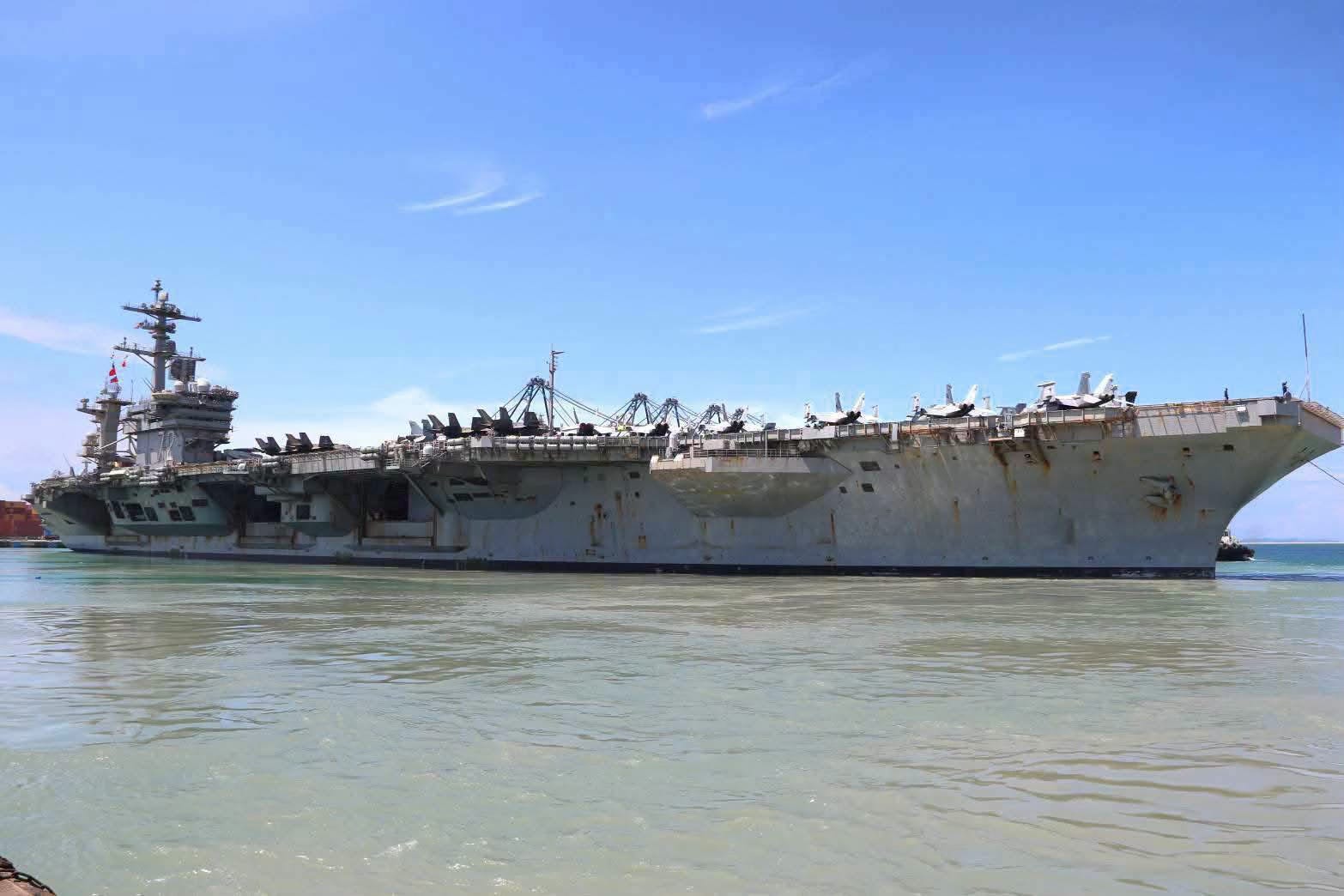 The USS Abraham Lincoln in War and Repose